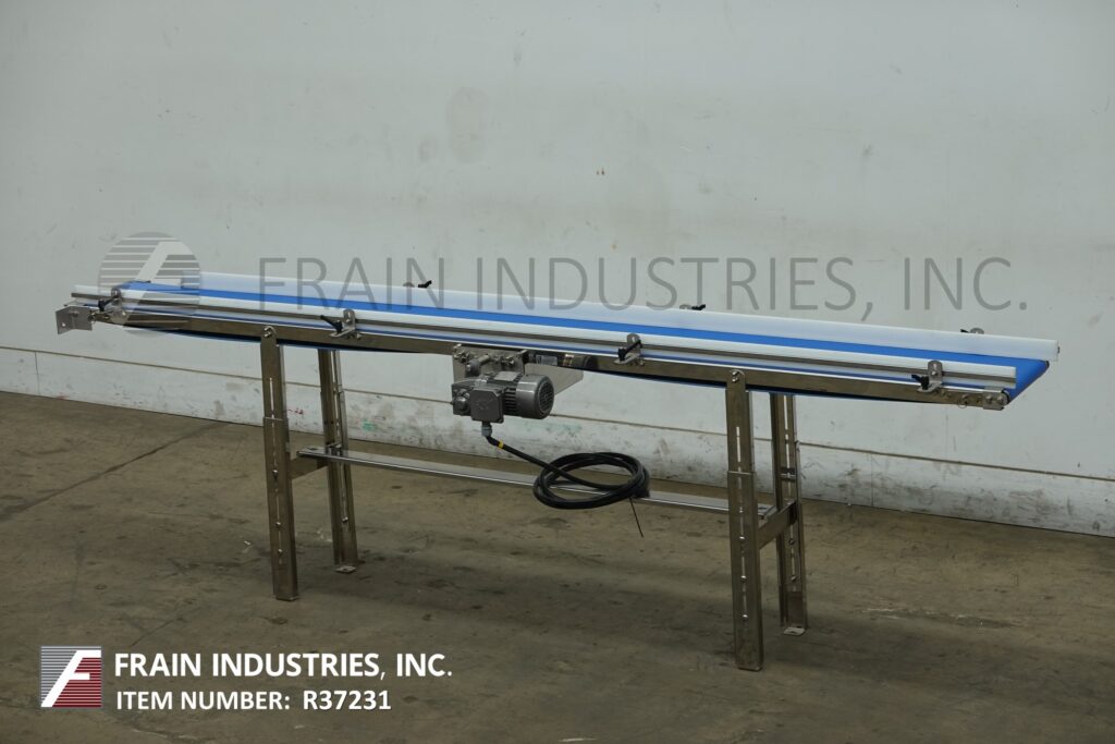 12" wide x 10' long, Multi-Conveyor, Stainless Steel frame belt conveyor - Image 1