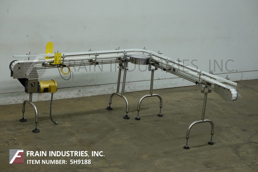 3-1/4" wide x 13' long, Autopak #XA, 90° Stainless Steel conveyor, 1/2 HP drive - Image 1