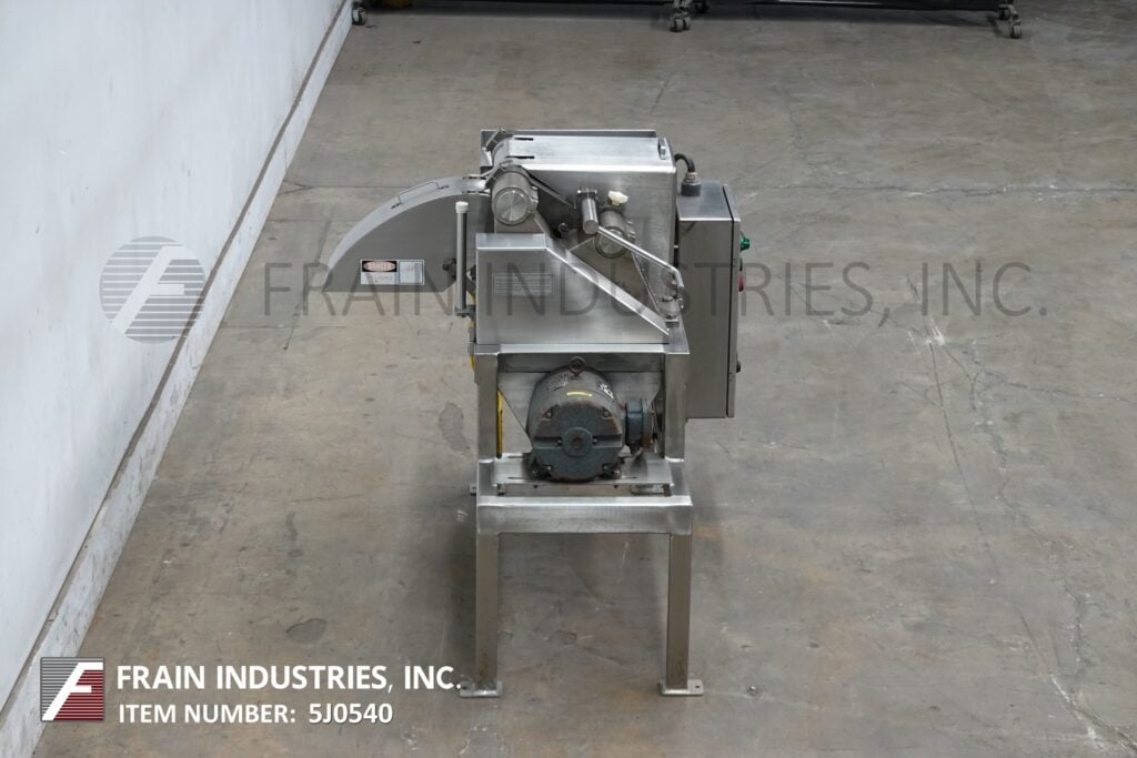 Urschel #G, Stainless Steel compact dicer, up to 22000 PPH, 2 HP, mounted on Stainless Steel frame - Image 3