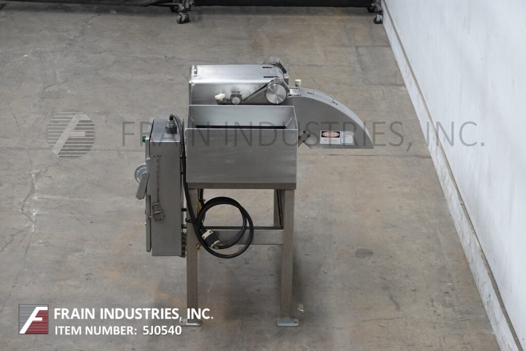 Urschel #G, Stainless Steel compact dicer, up to 22000 PPH, 2 HP, mounted on Stainless Steel frame - Image 4