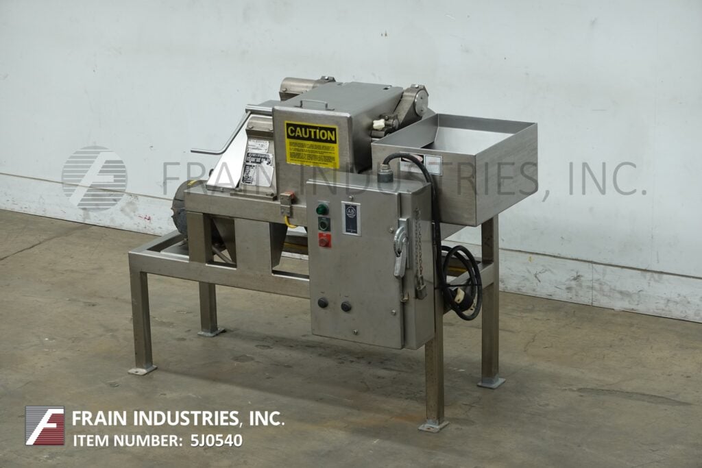 Urschel #G, Stainless Steel compact dicer, up to 22000 PPH, 2 HP, mounted on Stainless Steel frame - Image 5