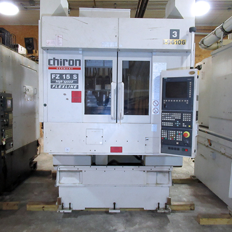 Chiron #FZ15S-5-AX, 158 automatic tool changer, 28.7" X, 15.7" Y, 16.7" Z, 5000 RPM, HSK-63A, Siemens 840D - Image 2