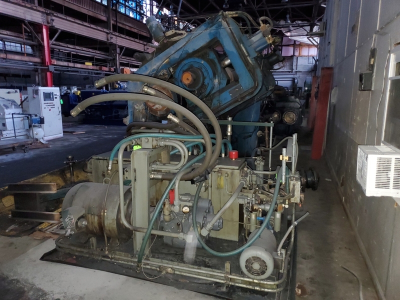 24" x 68" Akron Steel Fabricators, 2-roll calender, 200 HP, pneumatic stock guides - Image 1