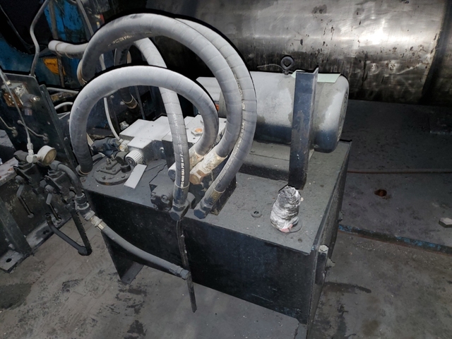 24" x 68" Akron Steel Fabricators, 2-roll calender, 200 HP, pneumatic stock guides - Image 7