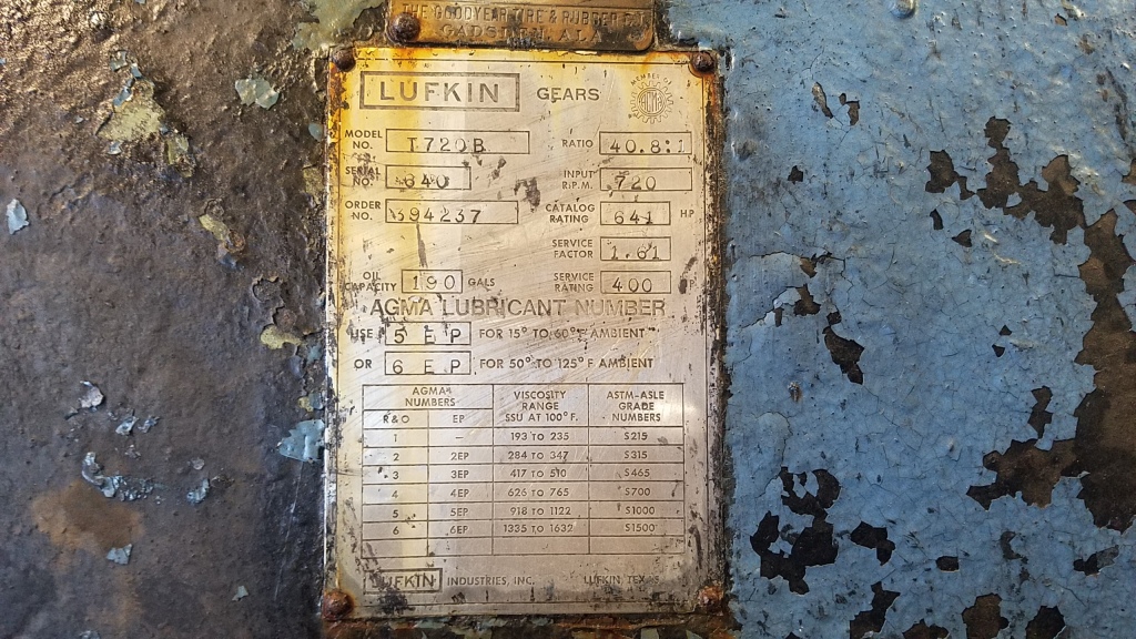 400 HP @ 720 RPM, Lufkin #T720B, parallel shaft gearbox reducer, 40.80 :1 ratio - Image 3