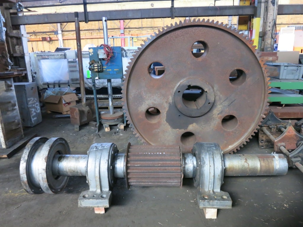Mixer bull gear & pinion for 11D mixer, 20" face, 108 tooth bull gear, 22 tooth pinion - Image 4