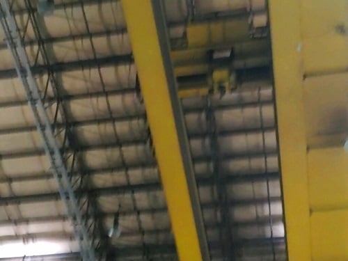 75 Ton, Virginia, double girder overhead bridge crane, 122' span, 50' lift, radio Control, 1999 - Image 3