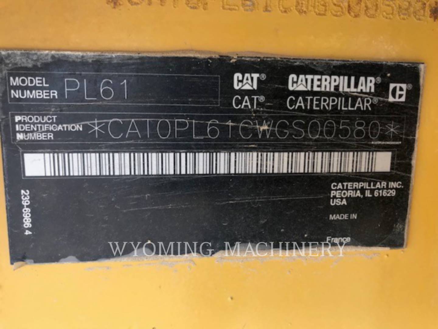 Caterpillar PL61, Pipelayer, 2355 hours, S/N: WGS00580, 2013 - Image 6