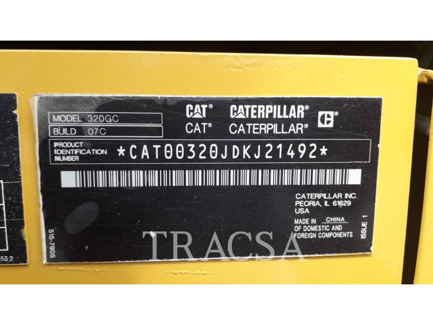 Caterpillar 32007GC, Crawler Excavator, 2115 hours, S/N: DKJ21492, 2020 - Image 6