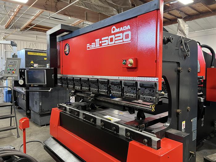 55 Ton, Amada #FBD-5020NT, 6.8'OA, 59.84" between housing, 3.9" stroke, 15.75" throat, 14.57" open, 5 HP, 2000 - Image 3