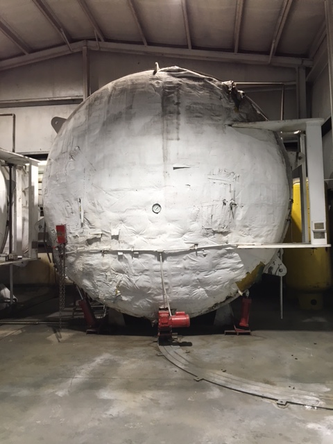Alloy Craft, 140" dia. x 112" long steam autoclave for otr tire r, 90 psi, 1975 - Image 2