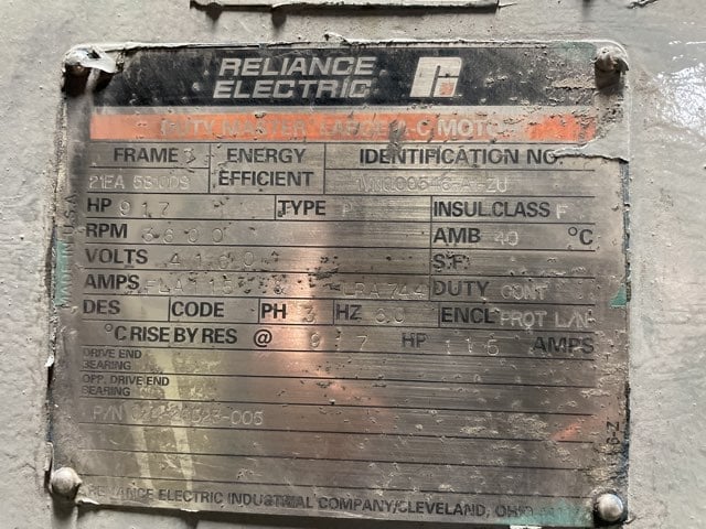 900 HP 3600 RPM Reliance, Frame 5810DS, WPIBB, 4160 Volts (2 available) - Image 3