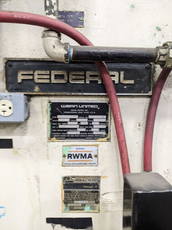 350 KVA Federal / Wean United / T. J. Snow #PA-2-24/32, 3 phase projection spot welder - Image 3