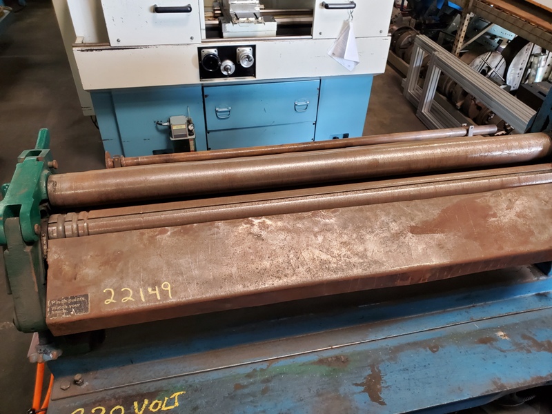 16 gauge x 4' Tennsmith #SRP4816, powered slip roll, 3" dia rolls, 3 rolls, forward/reverse.gear driven - Image 2