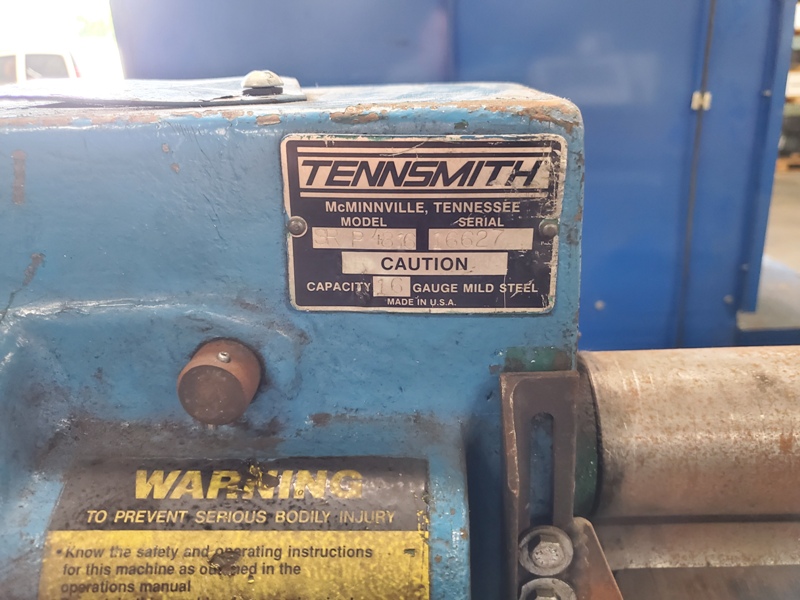 16 gauge x 4' Tennsmith #SRP4816, powered slip roll, 3" dia rolls, 3 rolls, forward/reverse.gear driven - Image 5
