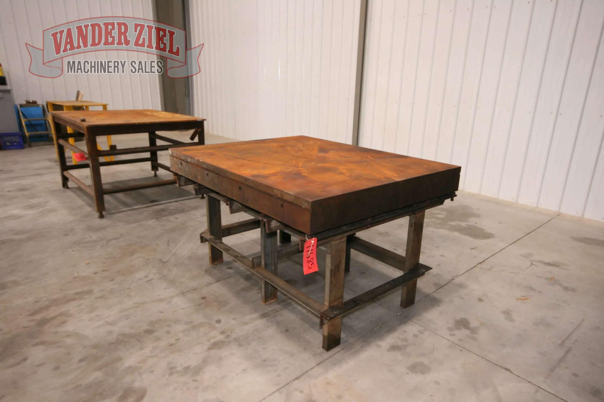 4' x 60' -3/4" x 1/2" thick, Welding Table, 36" high - Image 2