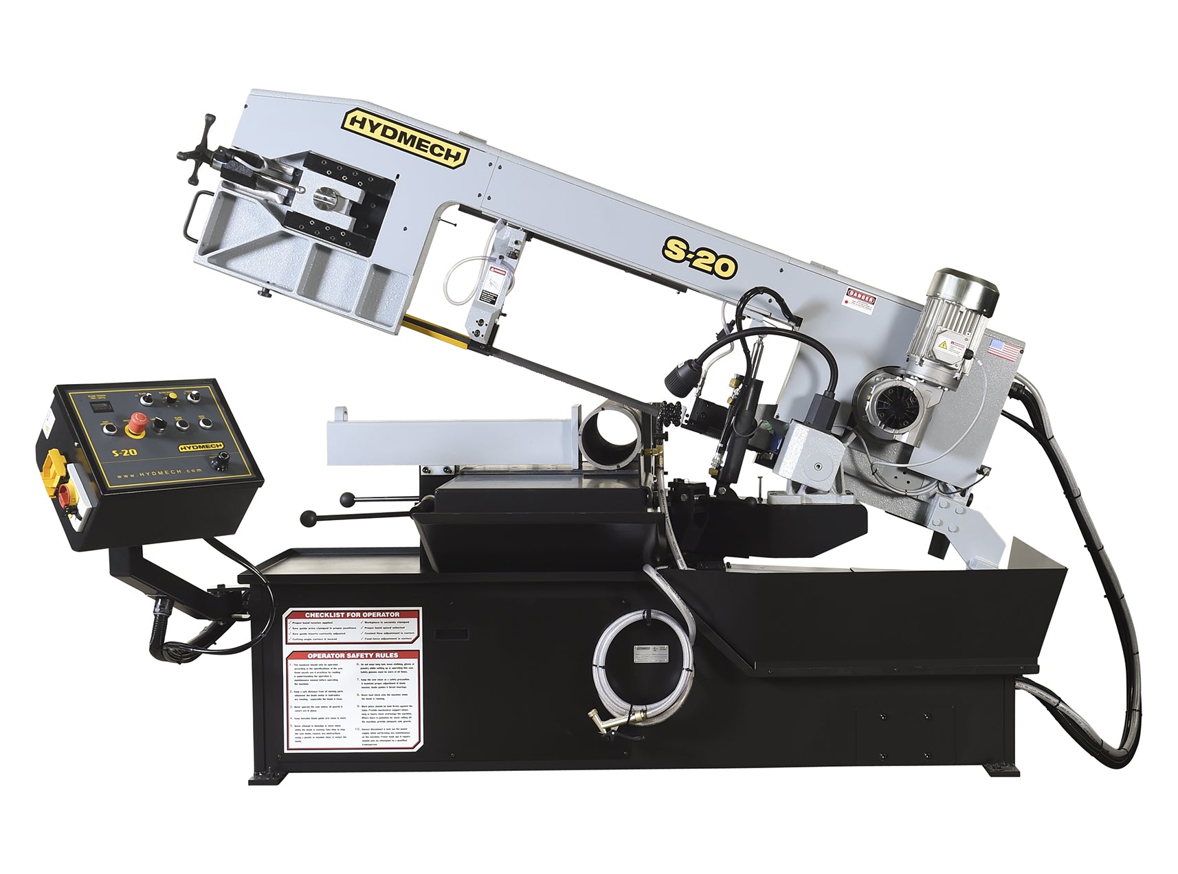 13" x 18" Hyd-Mech #S20, horizontal pivot band saw, 1" x 14'10" band, 3 HP, coolant system - Image 1