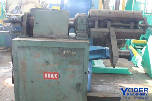 4000 lb. Rowe #4020/DSJ, motorized coil reel, 28" width, 18"-22" ID, 60" outside dimensions, 3 HP, #59930 - Image 5