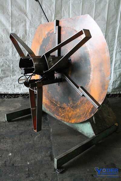 6000 lb. Custom coil reel, 18" width, 16"-22" ID, 72" outside dimensions, hydraulic expansion, 5 HP, #64363 - Image 1