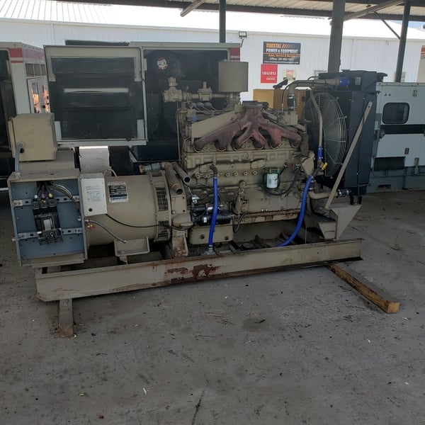 135 KW Cummins #3309A-1268B, Natural gas Generator w/enclosure, 277/480 Volts, 1991 - Image 4