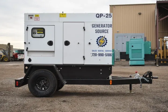 20 KW SWP #GS25, diesel, sound attenuated enclosure, on trailer, 240/208/480 Volts, 68 hours, 2018, on rent - Image 2