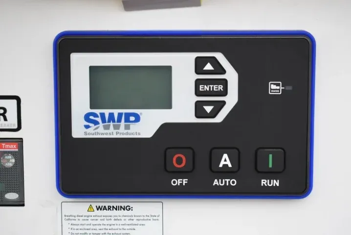 20 KW SWP #GS25, diesel, sound attenuated enclosure, on trailer, 240/208/480 Volts, 68 hours, 2018, on rent - Image 5