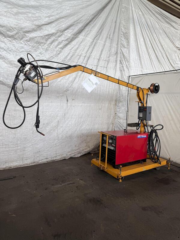 Lincoln Idealarc #Pulse Power 500, Welder W/ Boom And Lincoln LN-9F Wire Feeder - Image 1