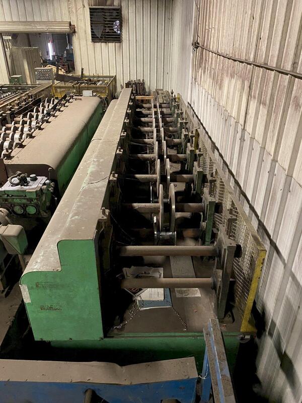 20 Stand, Pearson Rake & Gutter Rollforming Line, 2.5" arbor, 30" roll space, 16" horiz spacing, 5"-10" vert - Image 1
