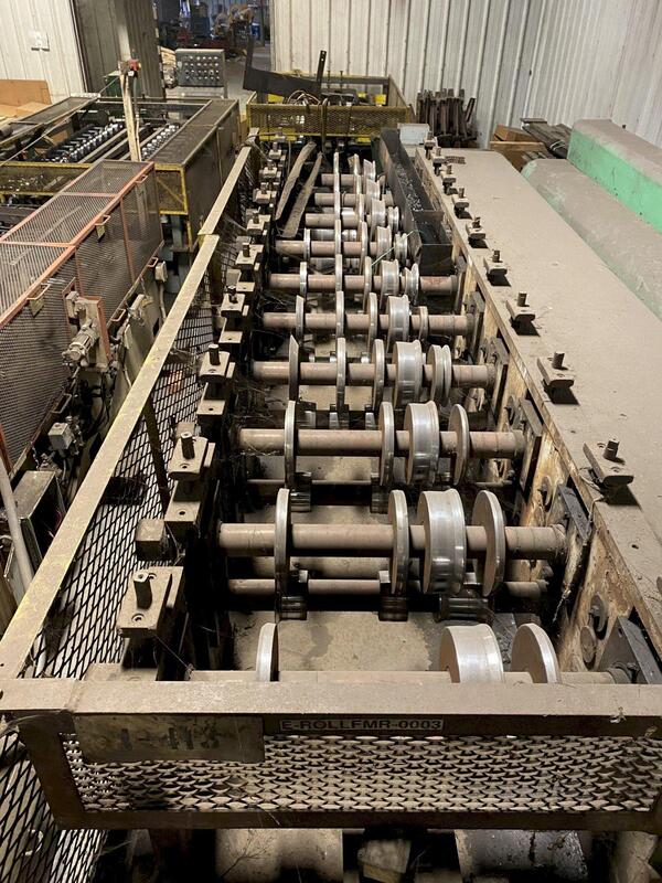 20 Stand, Pearson Rake & Gutter Rollforming Line, 2.5" arbor, 30" roll space, 16" horiz spacing, 5"-10" vert - Image 3