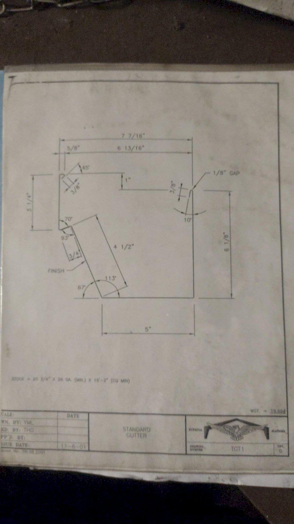 20 Stand, Pearson Rake & Gutter Rollforming Line, 2.5" arbor, 30" roll space, 16" horiz spacing, 5"-10" vert - Image 10