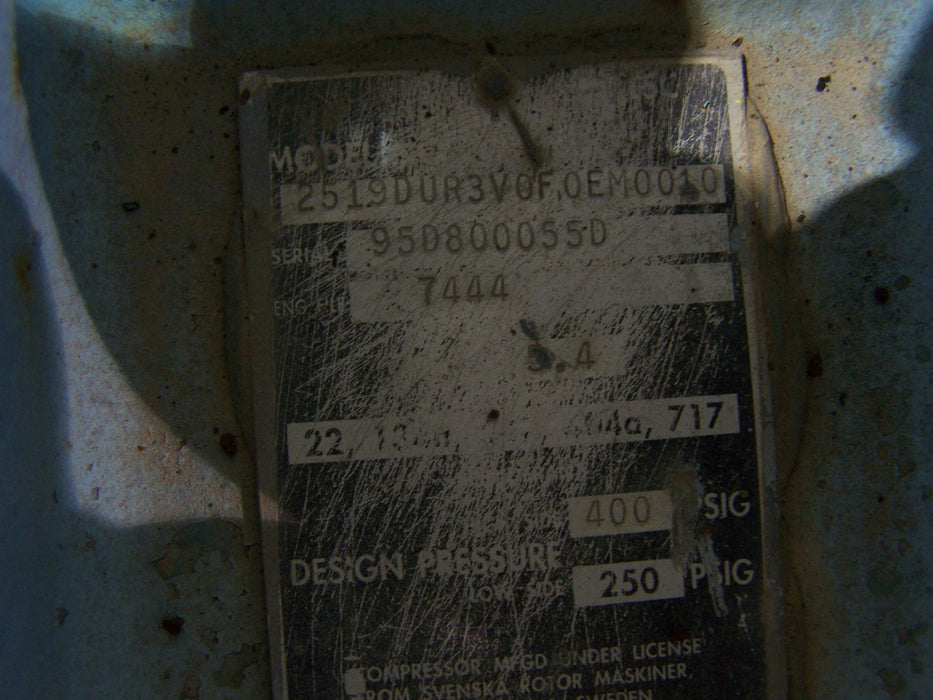 Dunham-Bush #2519DUR3V0F, compressor frame, core - Image 3