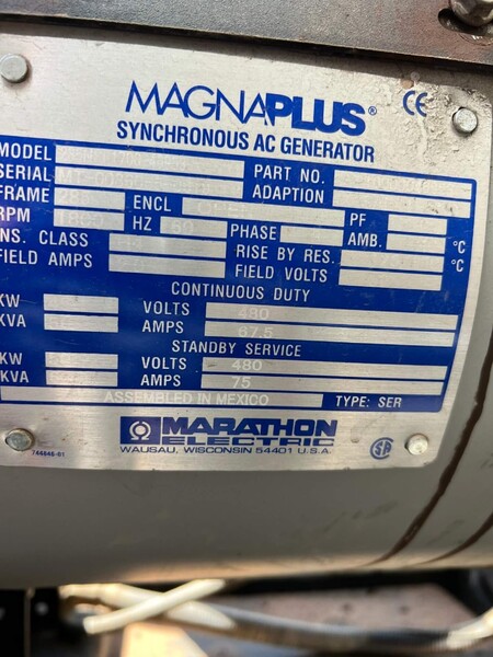 31 KW Magnum #MMG45, Trailer Mounted, sound attenuated enclosure, Tier 3,120/240/208/277/480 Volts, 7715 - Image 8