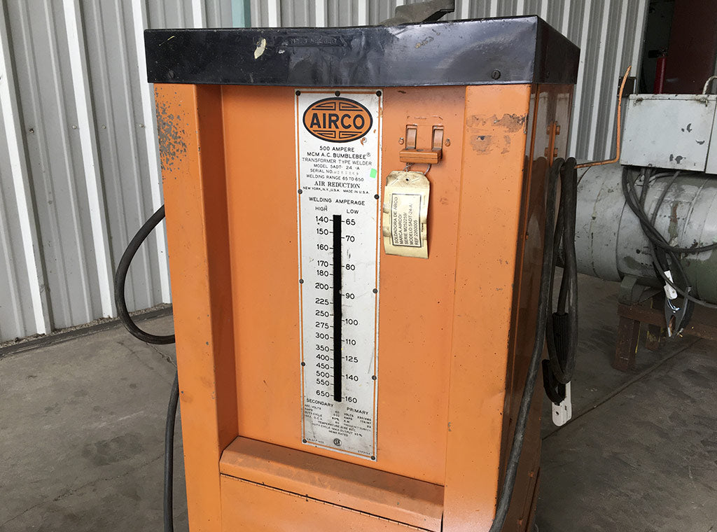 500 Amps, Airco 5ADT24A, Arch Welder, 220 Volts for Sale Surplus Record