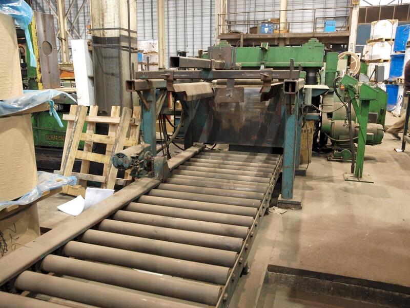 36" x .04" Paxson/Littell Cut-to-length Line, 30000 lb., hold down stand - Image 3