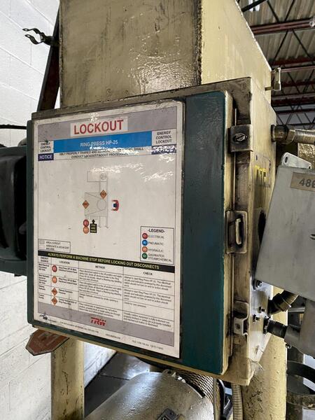 50 Ton, Southwark, 4-Post Hydraulic Press - Image 6