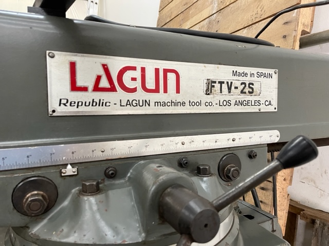 Lagun #FTV-2S, 10" x50" tbl., 2 HP, 30" X, 16" Y, 16" Z, R-8 Collet, Mitutoyo PM-32L 2-Axis digital read out - Image 9
