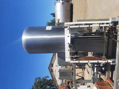 H & K #CIP, single tank, 300 gallon tank, 316 Stainless Steel, skid mounted, 36" dia x 74" straight side - Image 2