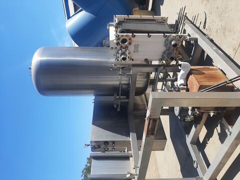 H & K #CIP, single tank, 300 gallon tank, 316 Stainless Steel, skid mounted, 36" dia x 74" straight side - Image 3