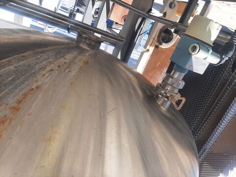 H & K #CIP, single tank, 300 gallon tank, 316 Stainless Steel, skid mounted, 36" dia x 74" straight side - Image 5