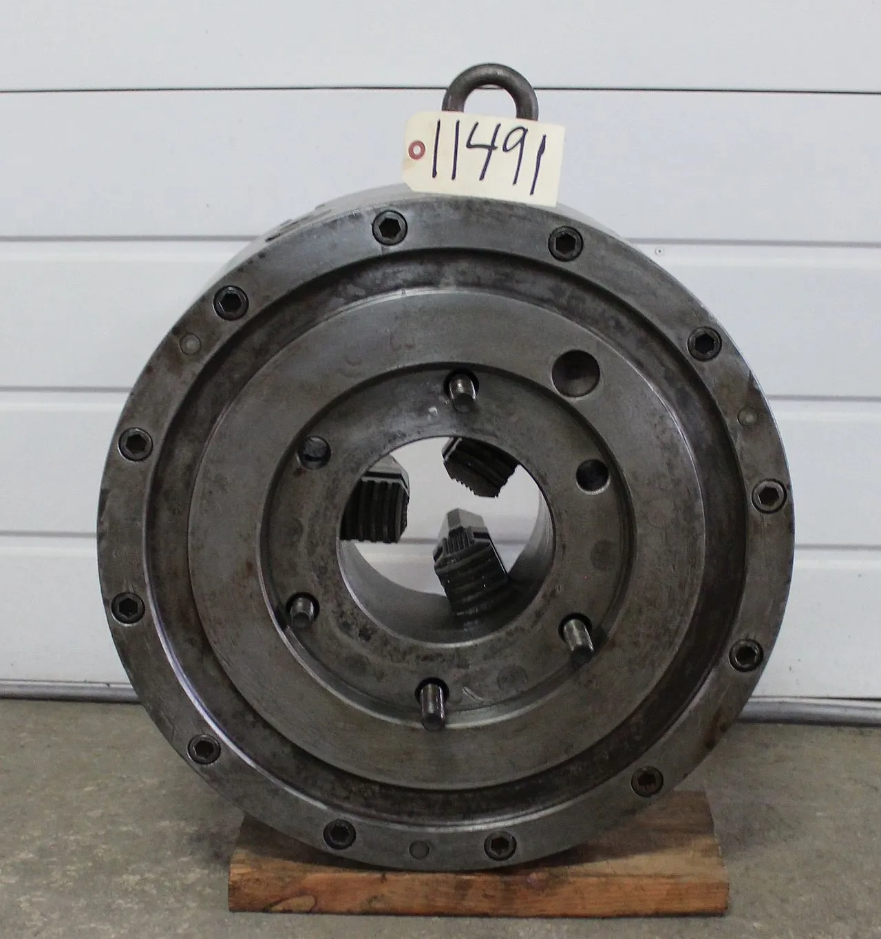 21" Cushman, 3-jaw manual chuck, 6-1/2" thru hole, A-15 back - Image 2