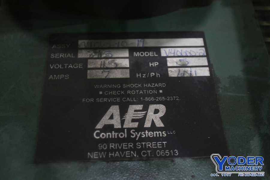 AER #V4000-2, dust collector, 4" inlet, 1/2 HP, 110 V., 1 phase, serial #8715, #75120 - Image 2