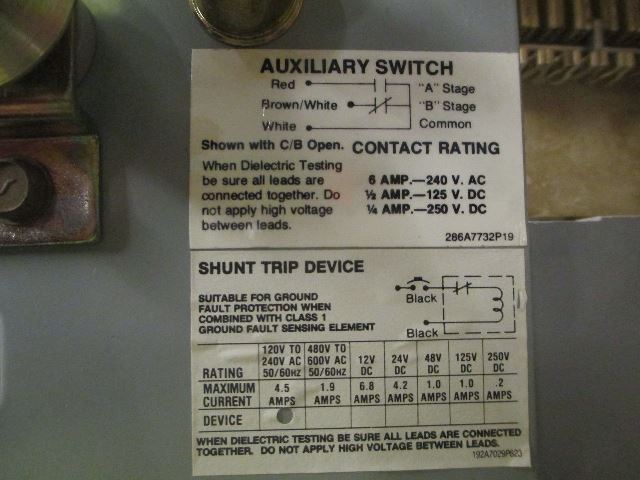 2000 Amps, General Electric, TC2020TTHE1R, 600 VAC, electrically operated, drawout - Image 7
