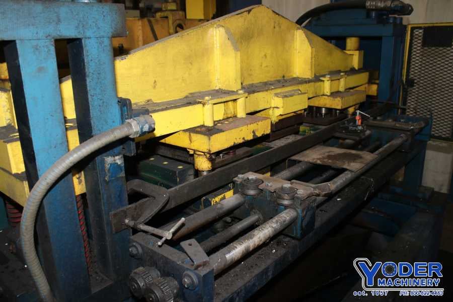 Bradbury, hydraulic flying shear w/prepunch, 50" blade length, 14 gauge capacity, #71627 - Image 9