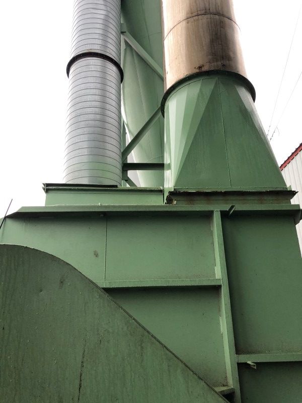 10.5' x 32' Earth Care Products #DB-1030, Drying System, 3-pass, 30 HP Drum Drive, High efficiency Cyclone - Image 9