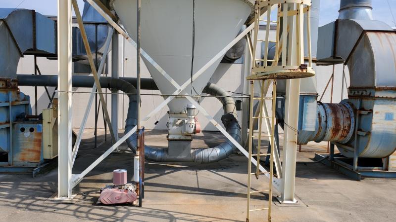 50000 cfm MAC #120-MCF-572, Reverse Air Fan Baghouse Dust Collector, 7.2:1 ACR, 6921 sqft., (572) Filter - Image 5