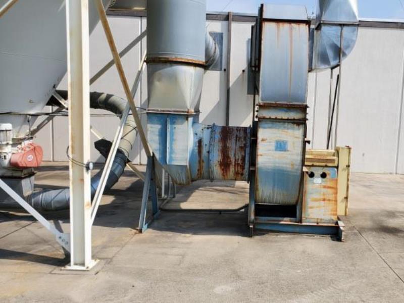50000 cfm MAC #120-MCF-572, Reverse Air Fan Baghouse Dust Collector, 7.2:1 ACR, 6921 sqft., (572) Filter - Image 6