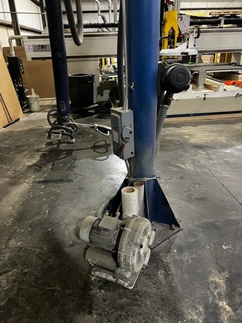 .1 Ton, Gorbel Jib Crane, 12' Arm, 4 HP Pump - Image 3