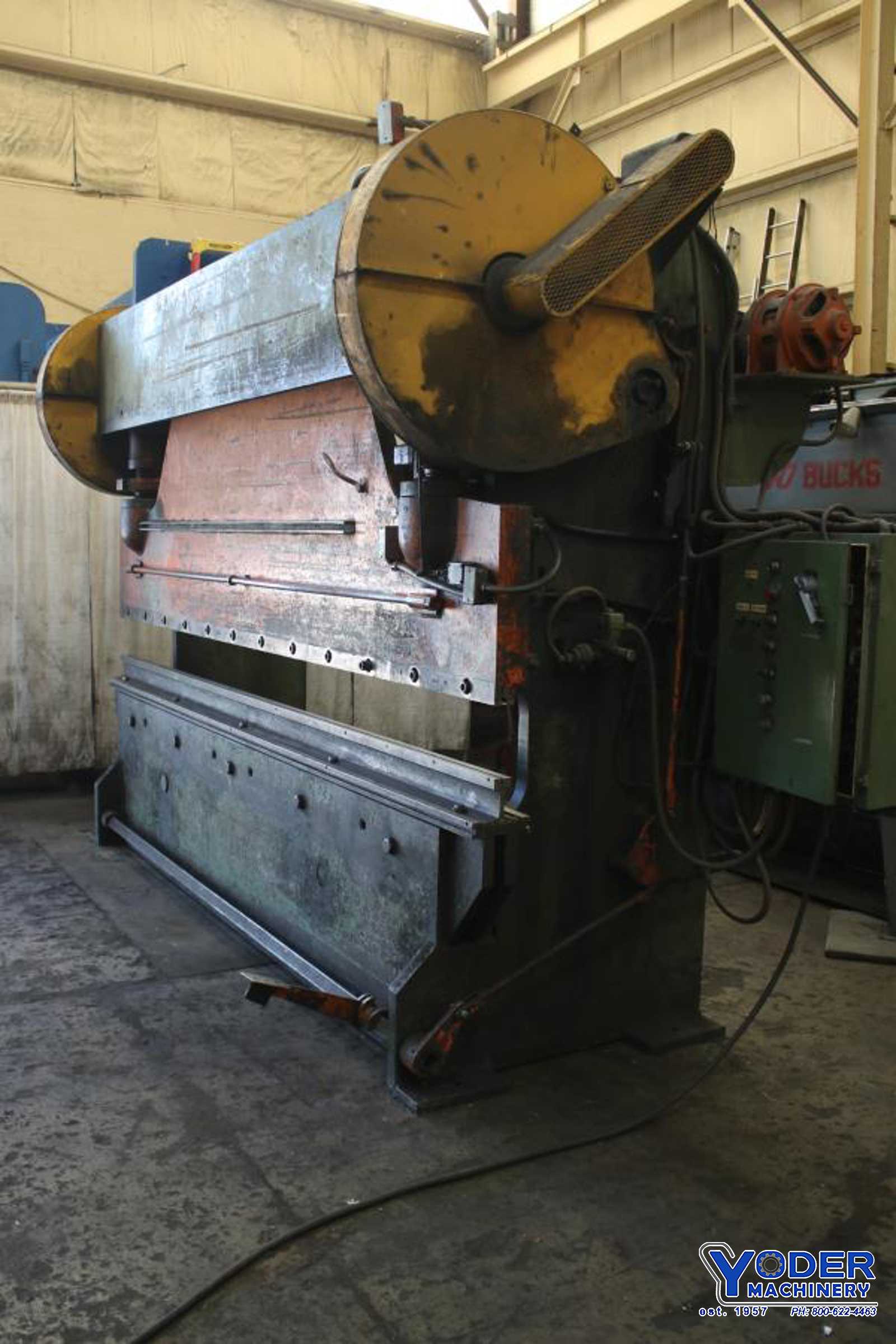 150 Ton, Lodge & Shipley #150-10, mechanical brake, 12' overall, 126" between housing, 3" stroke, #75565 - Image 1
