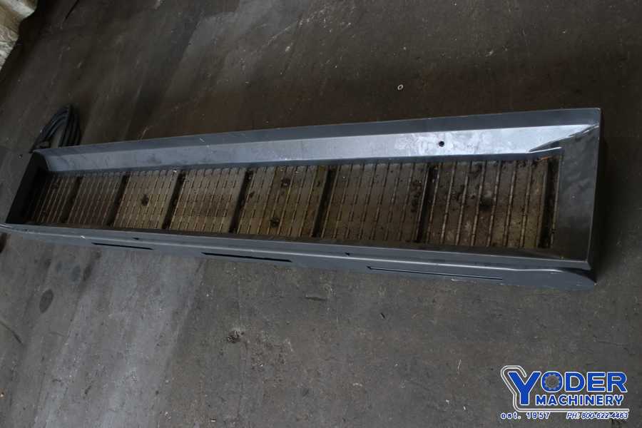 9" x 84" ShinJin MT Tech #KFC5600C, inclined chip conveyor, side hinge, 1/4 HP, #75472 - Image 3