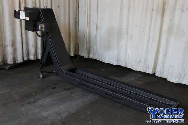 9" x 84" ShinJin MT Tech #KFC5600C, inclined chip conveyor, side hinge, 1/4 HP, #75472 - Image 10